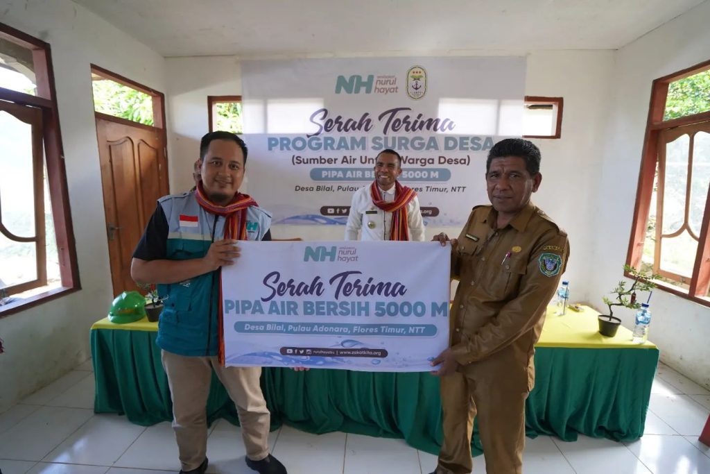 Alhamdulillah Pipanisasi Air Bersih untuk Warga Flores Telah Dirasakan Manfaatnya