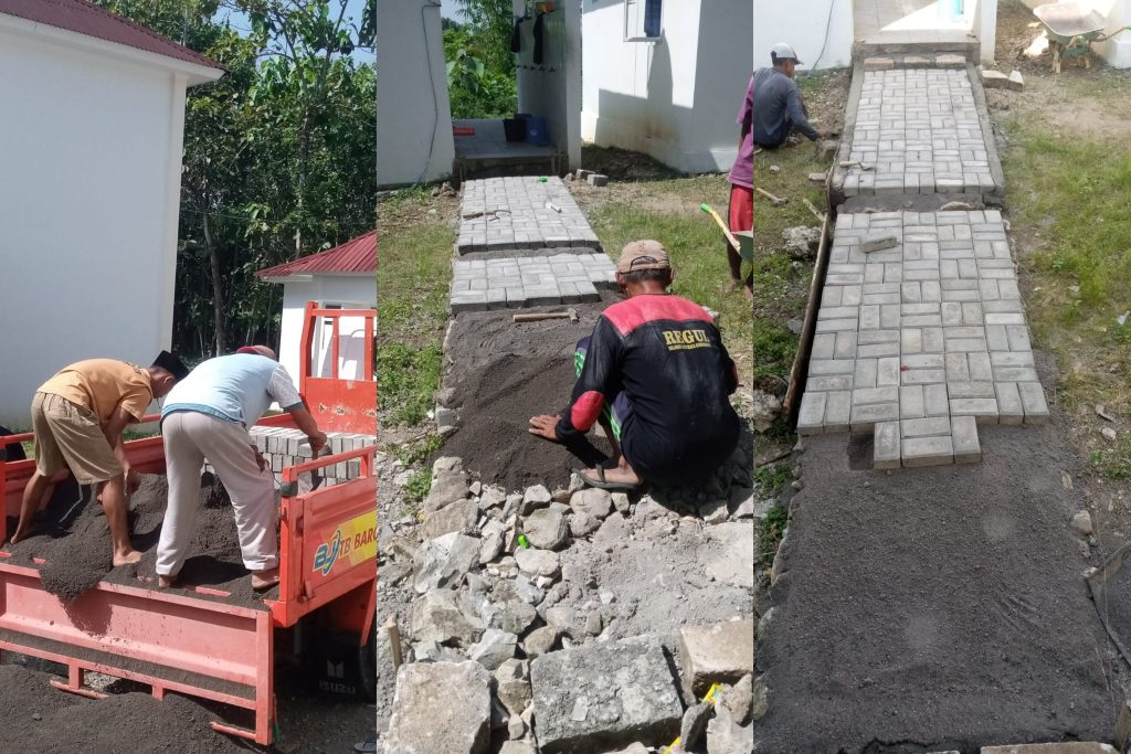 Paving untuk Pondok Tahfidz Al Arqam