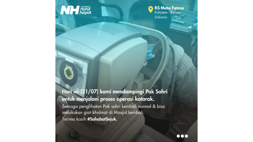 Bantu Pengobatan Mata Pak Sahri