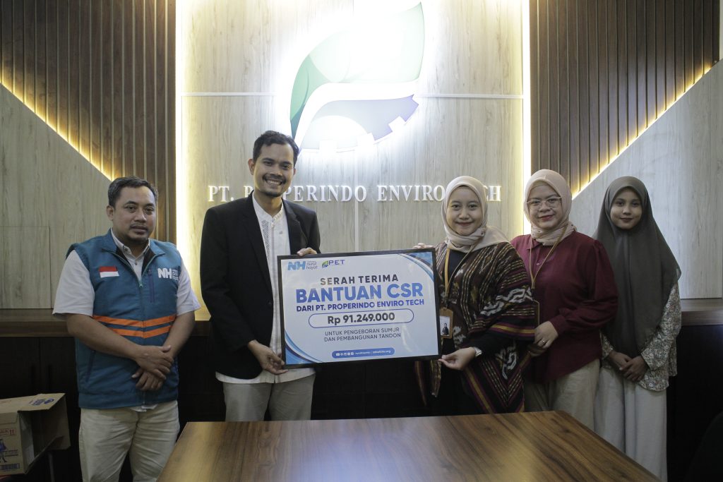 Bersama Nurul Hayat, PT. Properindo Enviro Tech Salurkan CSR untuk Program Sumber Air