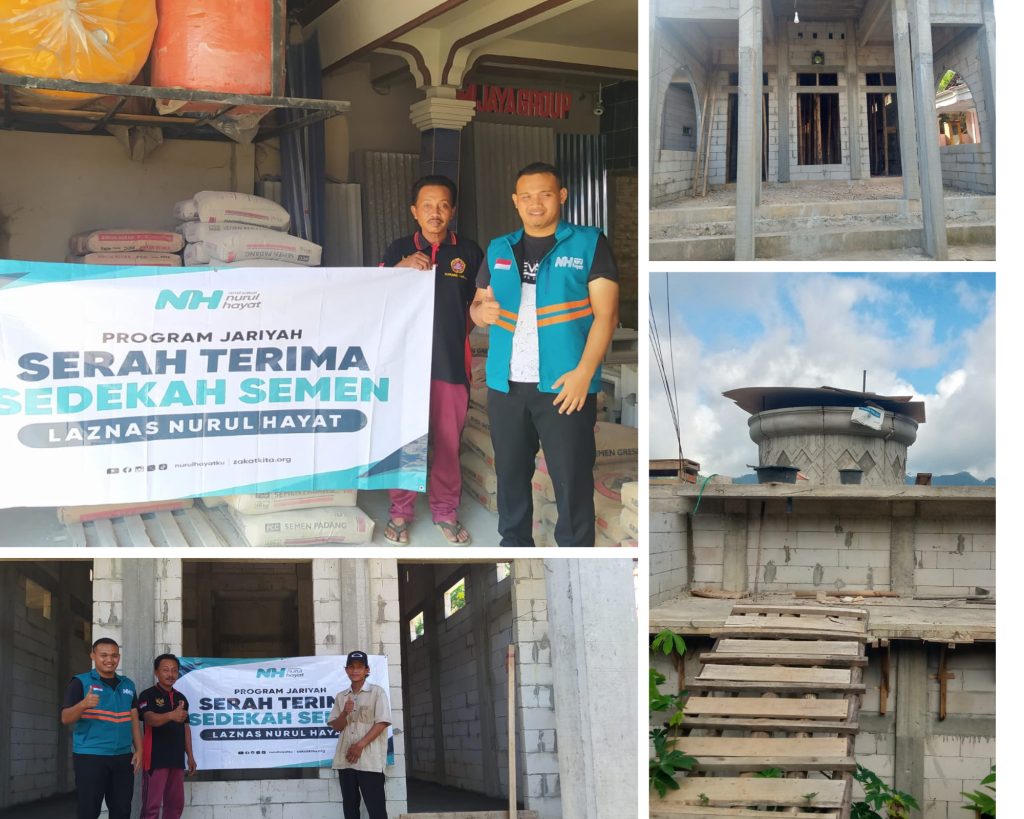 Sedekah Semen untuk Masjid di Kediri Raya