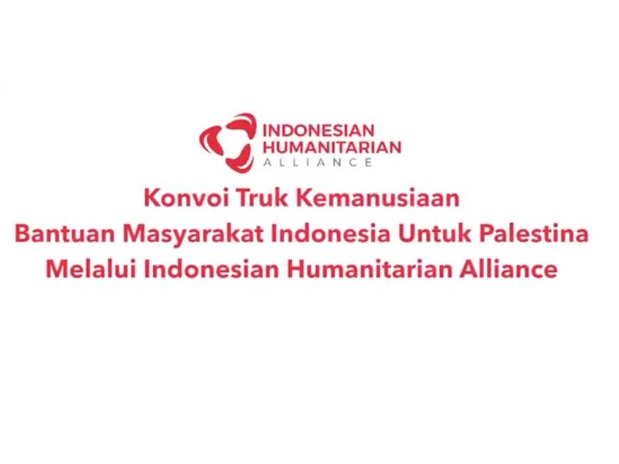 Indonesian Humanitarian Alliance Lepas Konvoi 11 Truk Kemanusiaan Untuk Rakyat Palestina