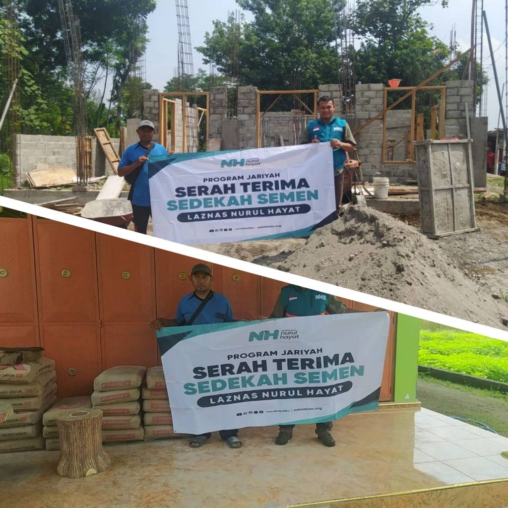 Sedekah Semen untuk Masjid di Kediri Raya